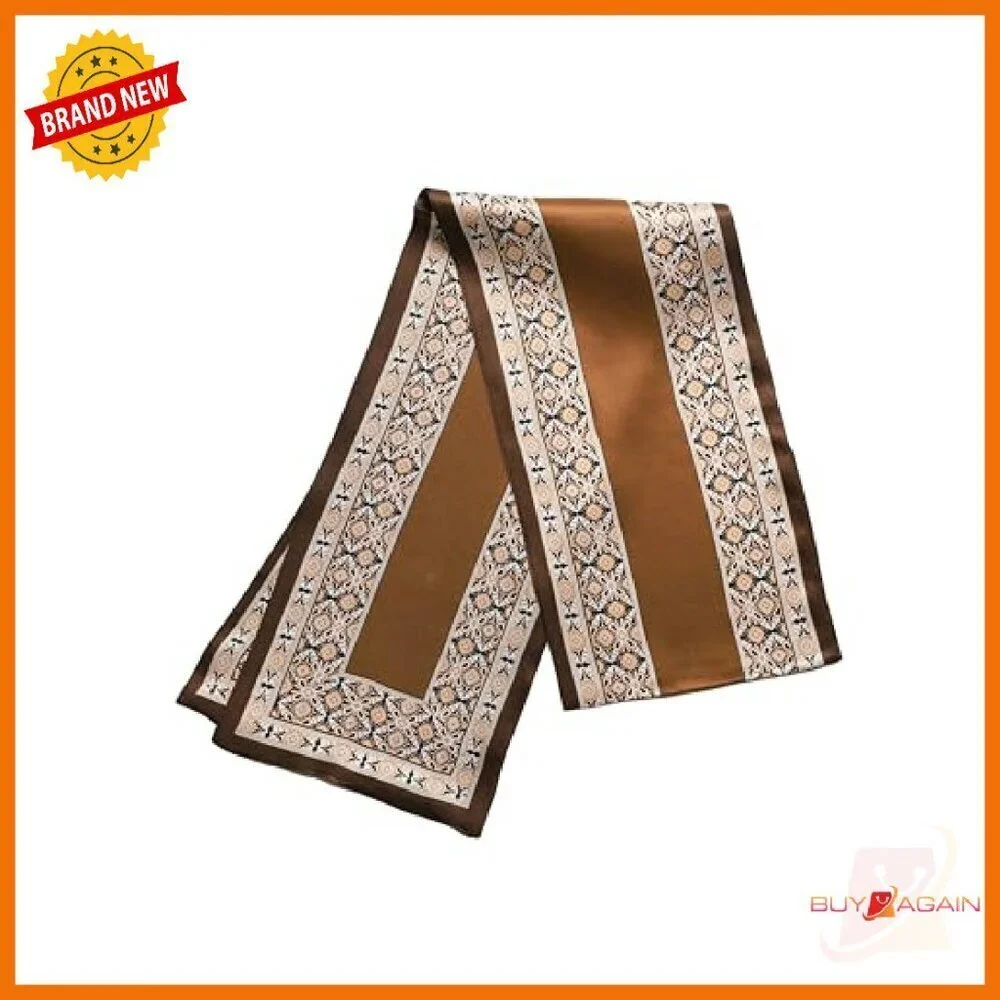 100% Pure Mulberry Silk Scarf 6.7x59in Double Sided Rectangle Wrap
